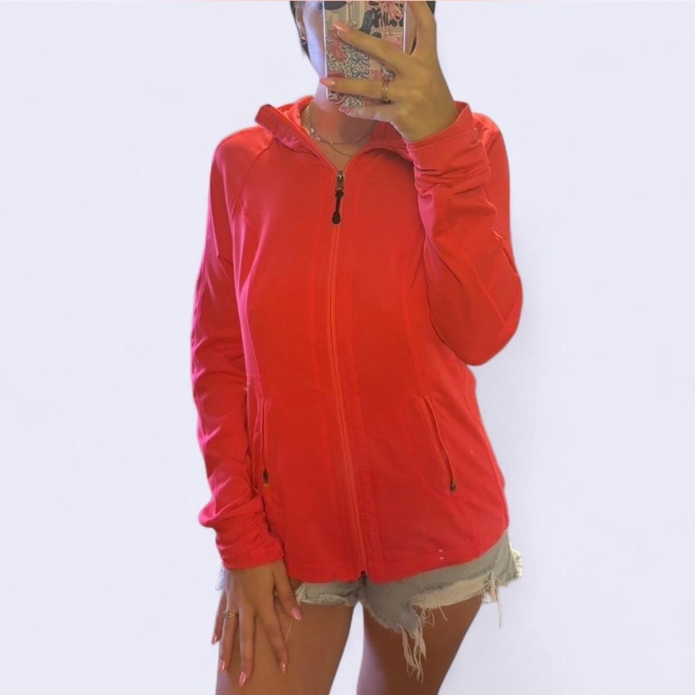 Tangerine Zip-Up Jacket - Picture 2 of 3